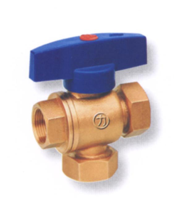 Inside screwed T-way heating brass ball valve (hot forging)